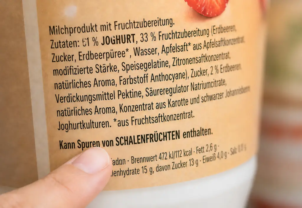 Product label with ingredients and warning label.